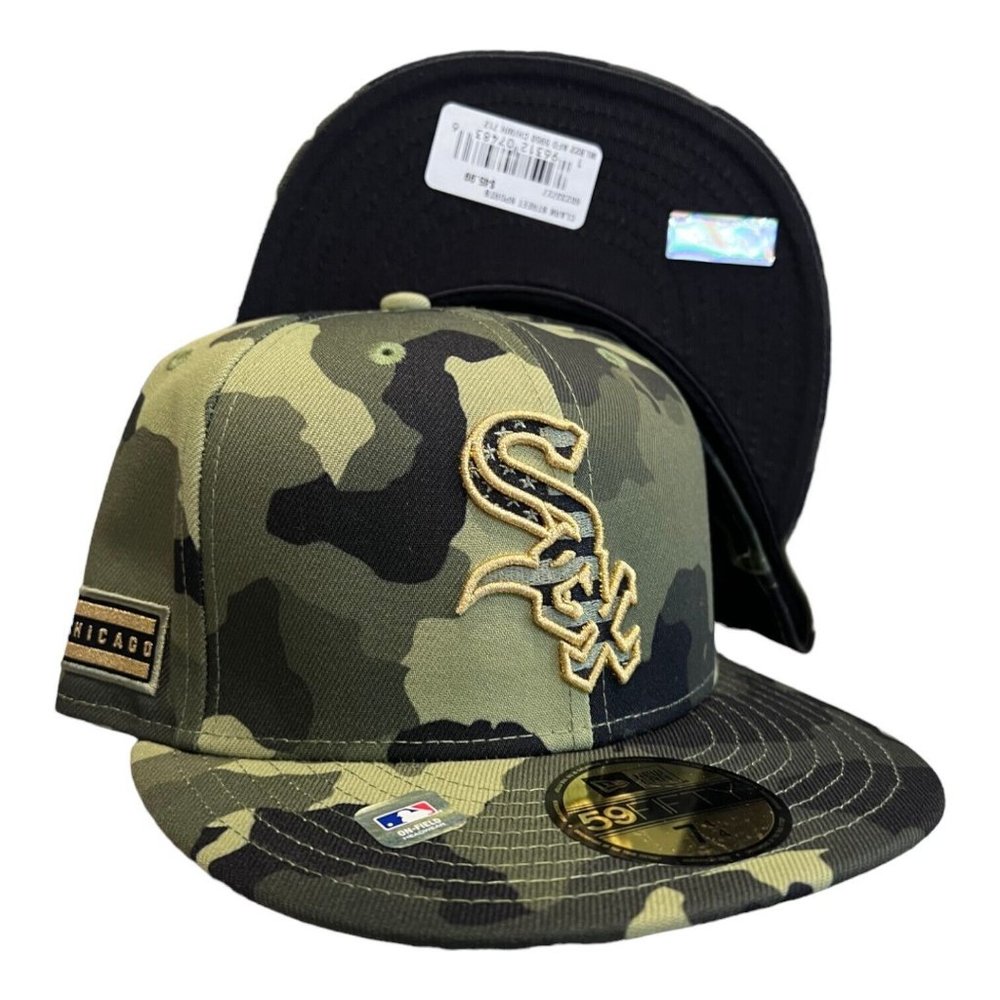 New Era Chicago White Sox Armed Forces Day 59FIFTY Fitted Hat Cap Camo